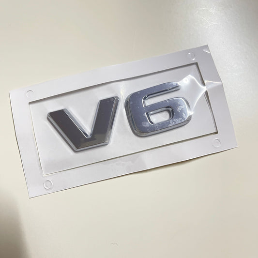 NEW V6 Auto Tuning Car SUPER Emblem Logo Styling Sticker - Auto Aesthetics